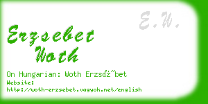 erzsebet woth business card